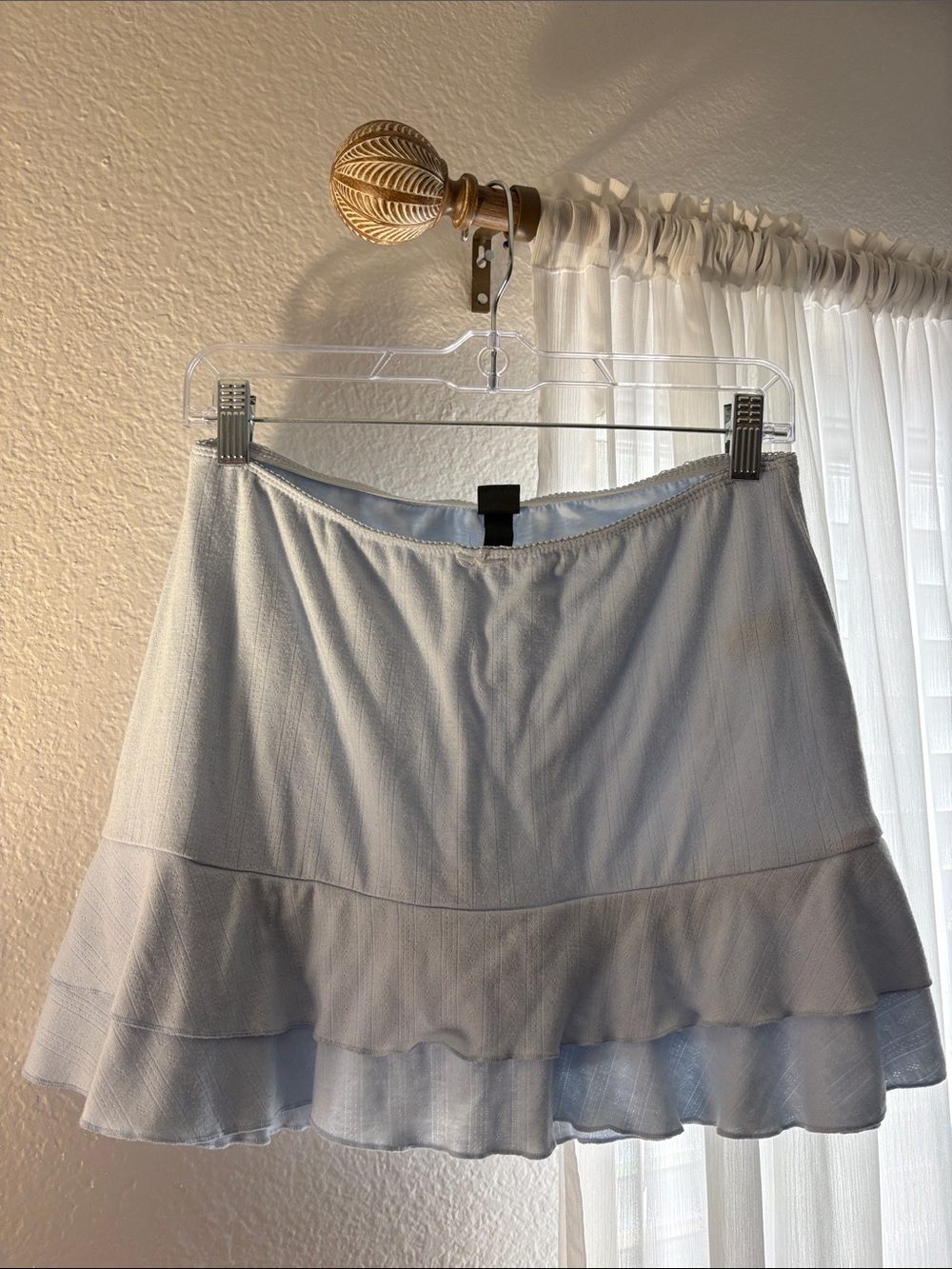 wild fable Light Blue Tiered Ruffle Skirt